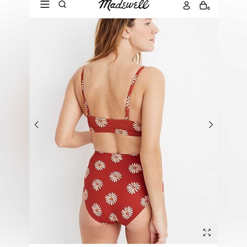 Madewell Second Wave High Waist Bikini Swim size XXS